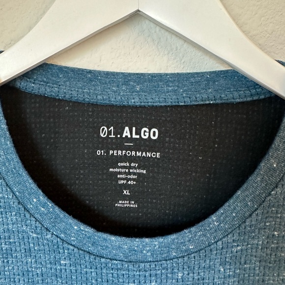 ⭐️ 01. ALGO PERFORMANCE Men’s XL Long Sleeve Athletic Shirt NWOT - Picture 4 of 7